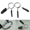 Barbell Quick Realease Stainless Steel Spring Collar with Rubber Grip